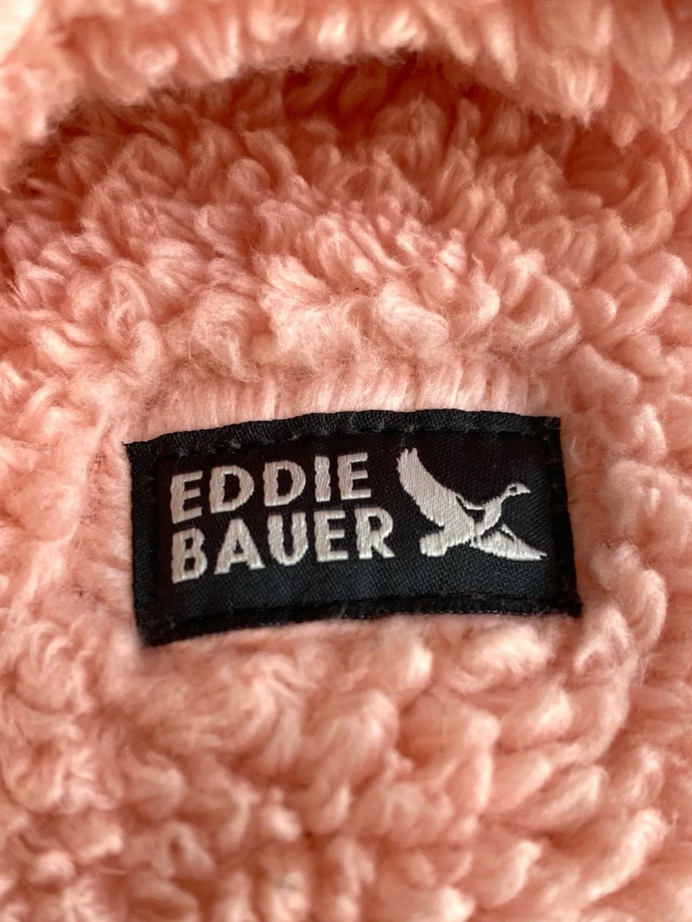 Eddie Bauer Youth Kid's High Pile Plush Sherpa Cozy Hooded  Jacket Pink Large